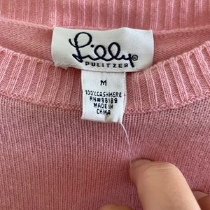 Lilly Pulitzer Palm Tree Cashmere Sweater